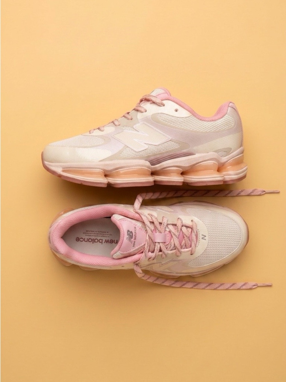 New Balance Women's Pink & Cream Athletic Sneakers